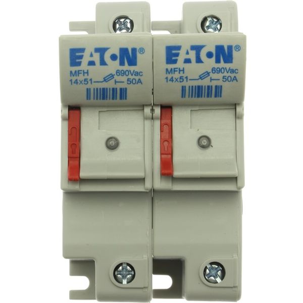 Fuse-holder, low voltage, 50 A, AC 690 V, 14 x 51 mm, 2P, IEC image 2
