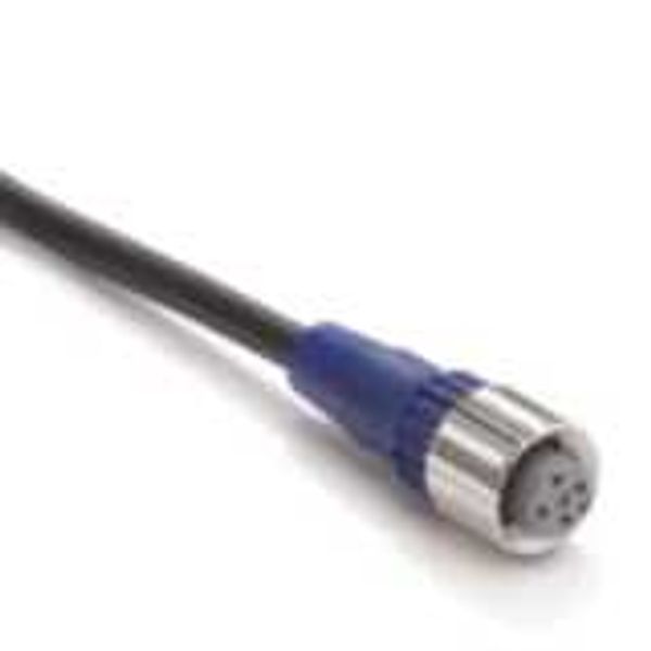 Sensor cable, M12 straight socket (female), 4-poles, A coded, PVC stan image 1