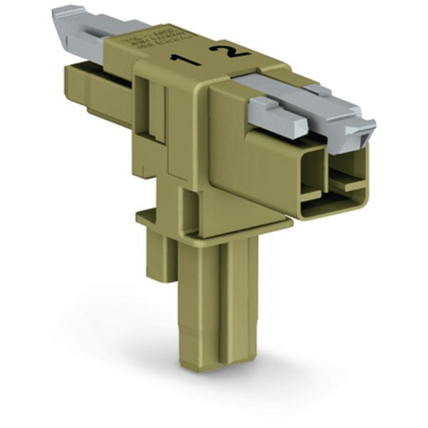 T-distribution connector 2-pole Cod. B light green image 3