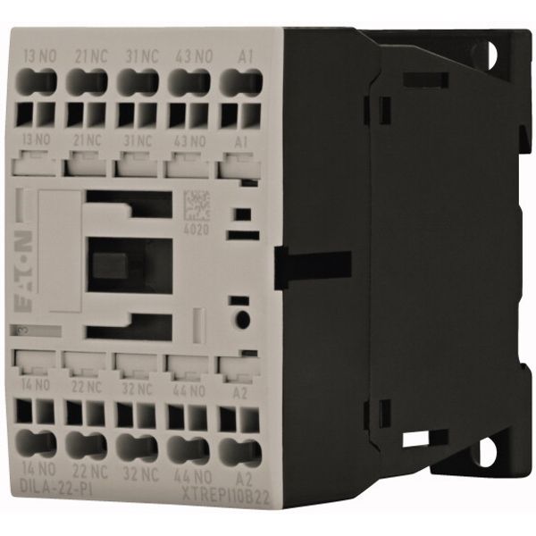 Contactor relay, 24 V 50/60 Hz, 2 N/O, 2 NC, Push in terminals, AC operation image 2