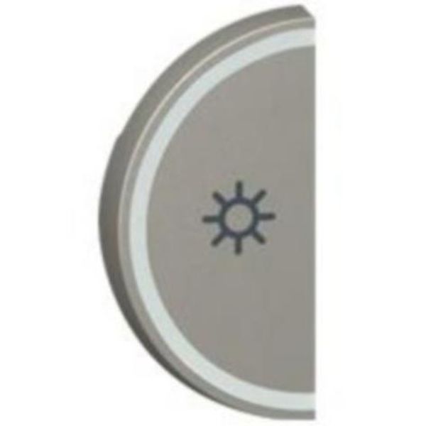 Round key cover Arteor BUS/SCS - light symbol - 1 module - magnesium image 1