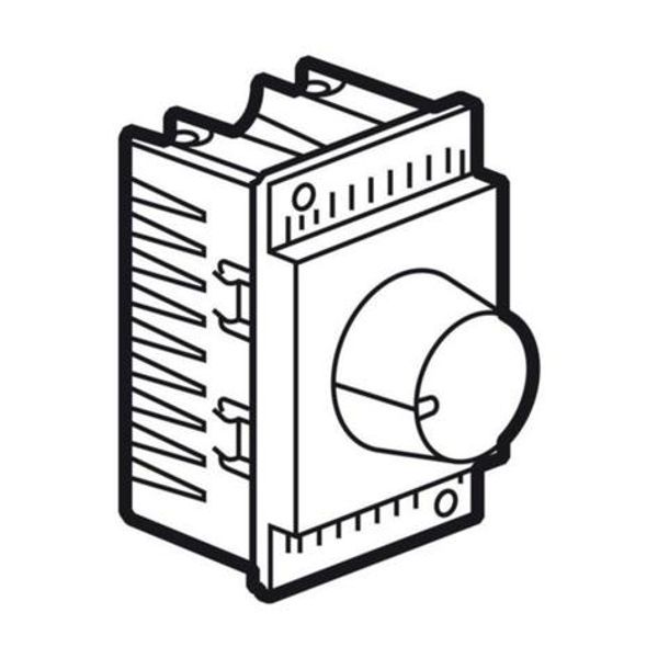 Arteor™ - Rotary dimmer - leading edge - 1000W - 2 modules - Magnesium image 1