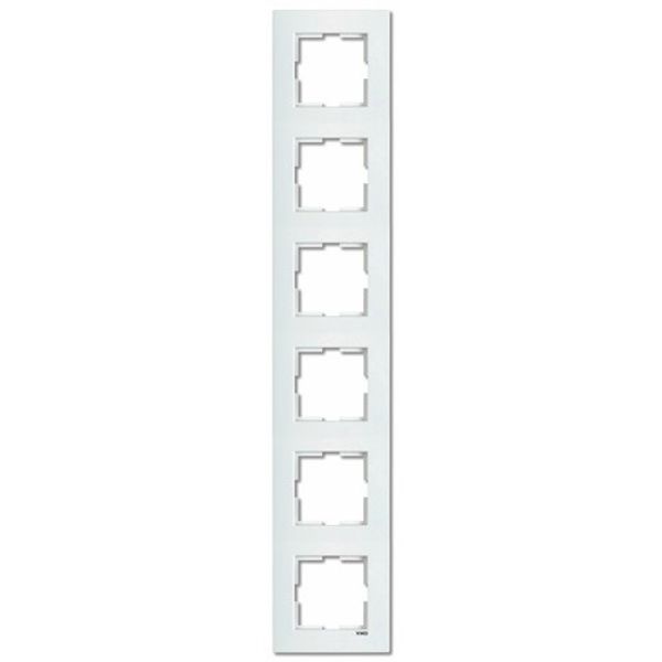 Karre Accessory White Six Gang Frame image 1