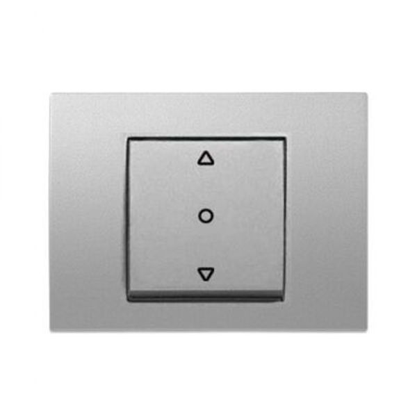 Thea Blu Accessory Metallic White One Button Blind Control Switch image 1