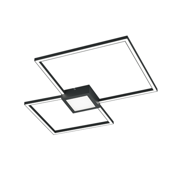 Hydra LED ceiling lamp 2-pc anthracite image 1