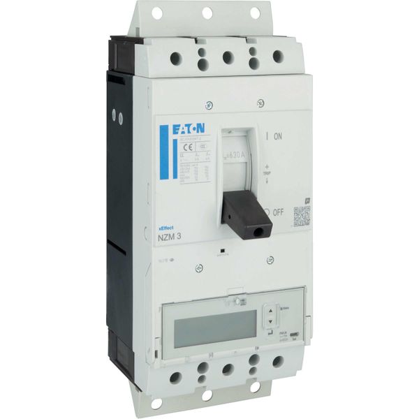 NZM3 PXR25 circuit breaker - integrated energy measurement class 1, 630A, 3p, plug-in technology image 11