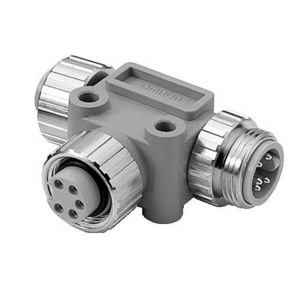 DeviceNet IP67 T-branch connector (2x female, 1x male 7/8") DCN30001D image 1