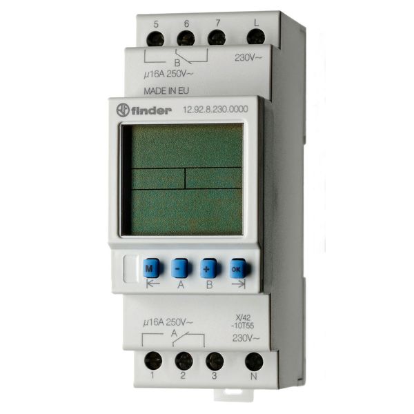 Dig.Time Switch 35,8mm.2CO 16A/230VAC/weekly pr.Astro (12.92.8.230.0000) image 3