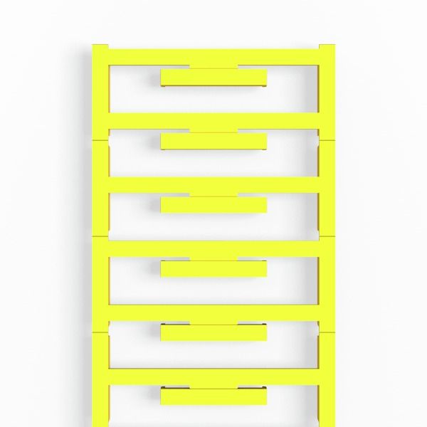 Terminal cover, Polyamide 66, yellow, Height: 33.3 mm, Width: 5 mm, De image 1