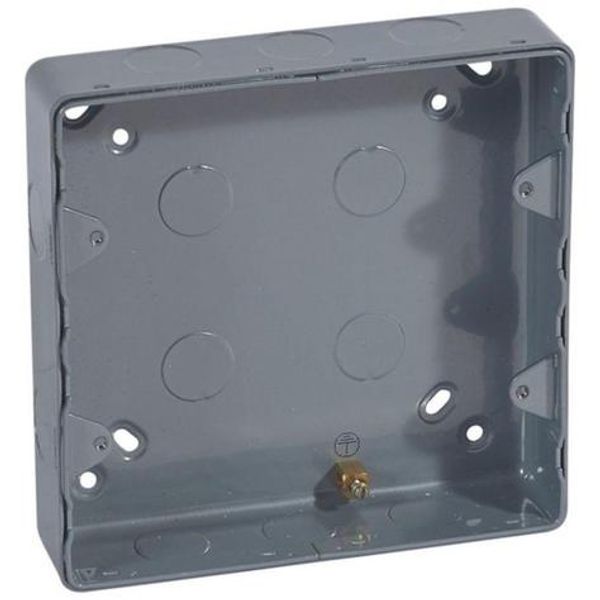 Synergy™ - Surface mounting box - steel - 2x2 gang - with knockout image 1