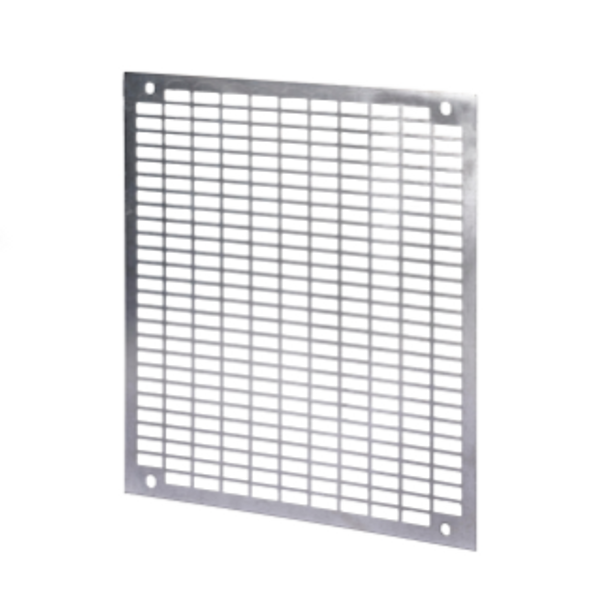 PERFORATED BACK-MOUNTING PLATE - IN GALVANISED STEEL - FOR BOARDS 405X500 image 1