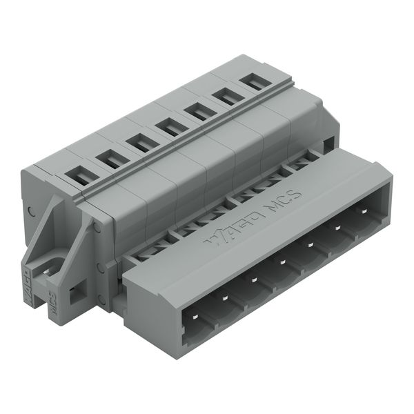1-conductor male connector CAGE CLAMP® 2.5 mm² gray image 1