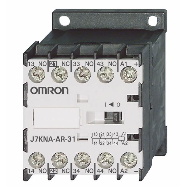 Mini contactor relay, 4-pole (3 NO & 1 NC), 10 A AC1 (up to 690 VAC), image 2