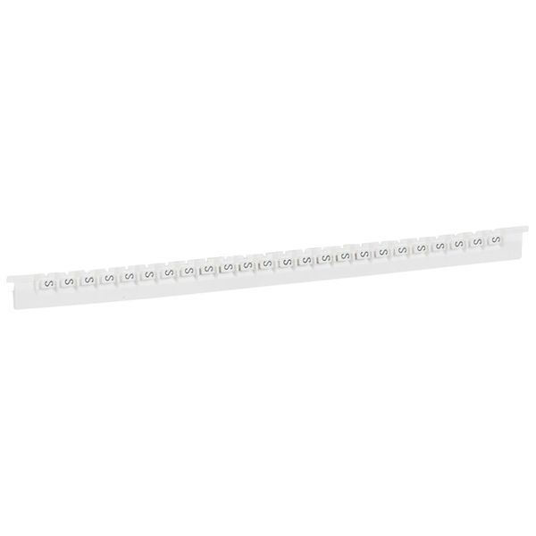 Marker Memocab - for wiring - black capital letter on white background - ''S'' image 2