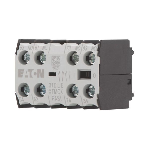 Auxiliary contact module, 2 pole, 2 NC, Front fixing, Screw terminals, DILE(E)M image 6
