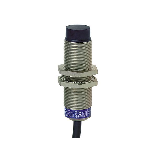 Inductive sensor XS6 M18 - L60mm - brass - Sn12mm - 24..240VAC/DC - cable 10m image 1