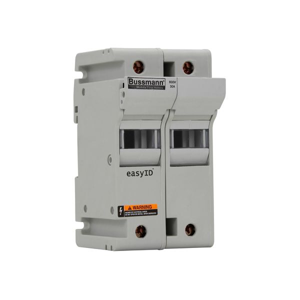 Fuse-holder, low voltage, 30 A, AC 600 V, DC 600 V, UL Class J, 65 x 72 x 117 mm, 2P, UL, CSA image 8