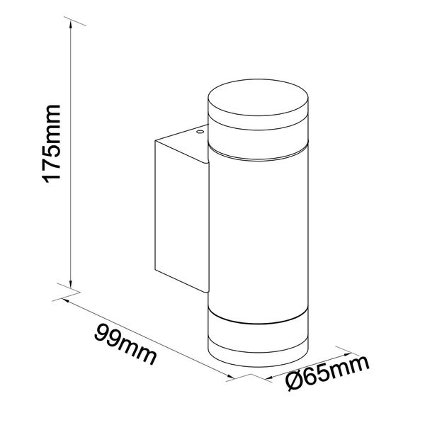 Vida LED Wall Up/Down 11,5W 560lm 3000K IP54 anthracite image 8