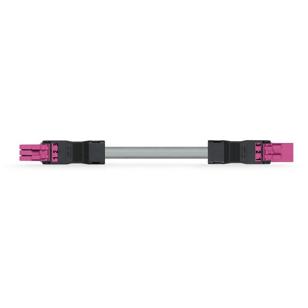 pre-assembled interconnecting cable Eca Socket/plug pink image 1