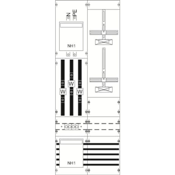 KA4203 Measurement and metering transformer board, Field width: 2, Rows: 0, 1350 mm x 500 mm x 160 mm, IP2XC image 5