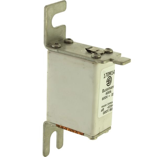 Fuse-link, high speed, 400 A, AC 600 V, size 000, 21 x 40 x 100 mm, aR, DIN, IEC, single indicator image 4