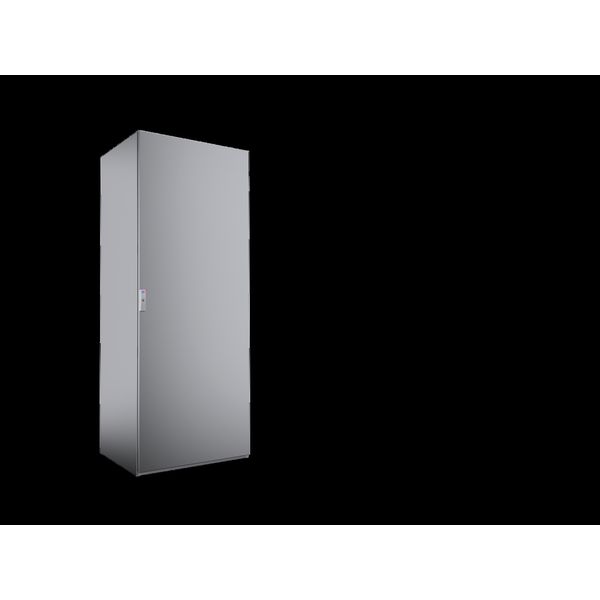 Free-standing enclosure system, 800x2000x600 mm, Stainless Steel, mounting plate image 2