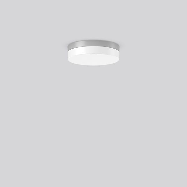 FLAT SLIM round, 12 W, 1300 lm, 830, silver, on/off Ceiling and wall l image 2