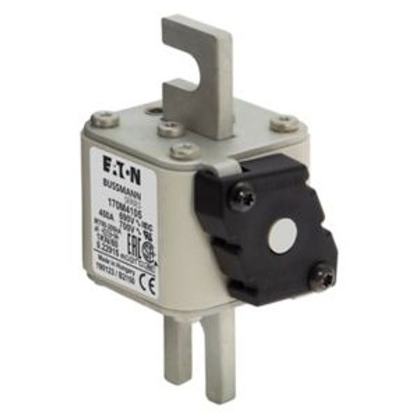 Fuse-link, high speed, 450 A, AC 690 V, size 1, 50 x 78 x 109 mm, aR, DIN, IEC, single indicator image 4