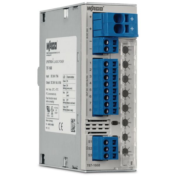 Electronic circuit breaker 8-channel 48 VDC input voltage image 2