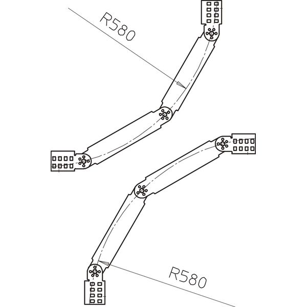 LGBV 650 VS FT Adjustable bend vertical, with VS rung 60x500 image 2