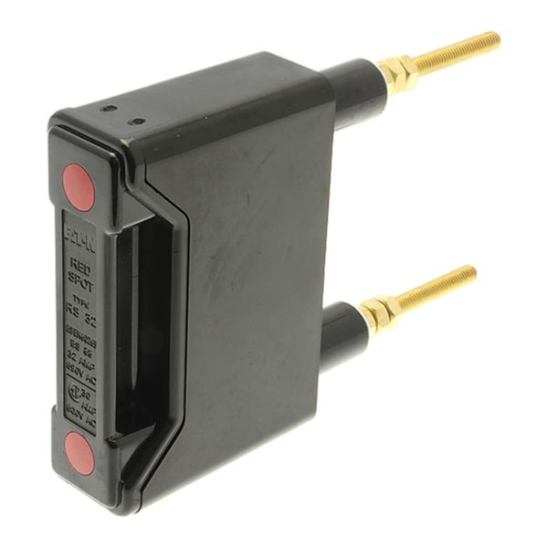 Fuse-holder, LV, 32 A, AC 690 V, BS88/A2, 1P, BS, back stud connected, black image 6