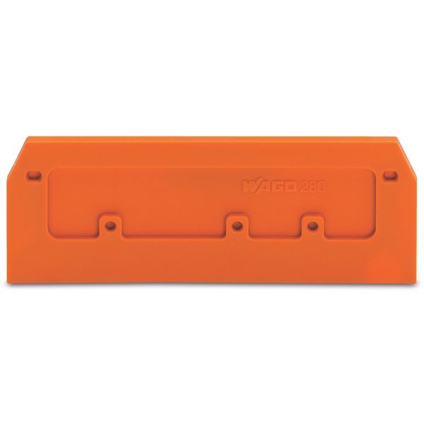 End and intermediate plate 2.5 mm thick orange image 1