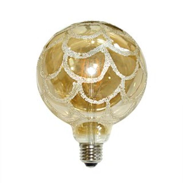 LED Bulb Filament E27 6W Globe G125 gold net Shad image 1