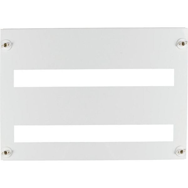 Front plate 45mm-Device cutout for 24 Module units per row, 2 rows, white image 3
