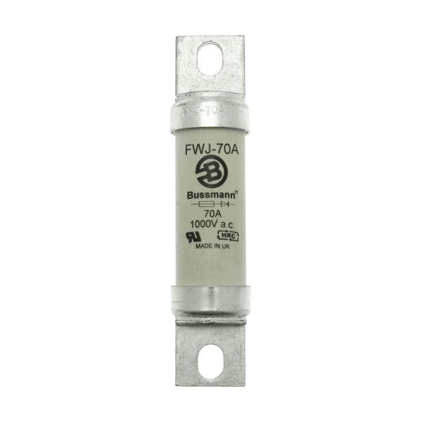 Fuse-link, high speed, 70 A, AC 1000 V, DC 800 V, 29 x 126 mm, aR, UL, with indicator image 3