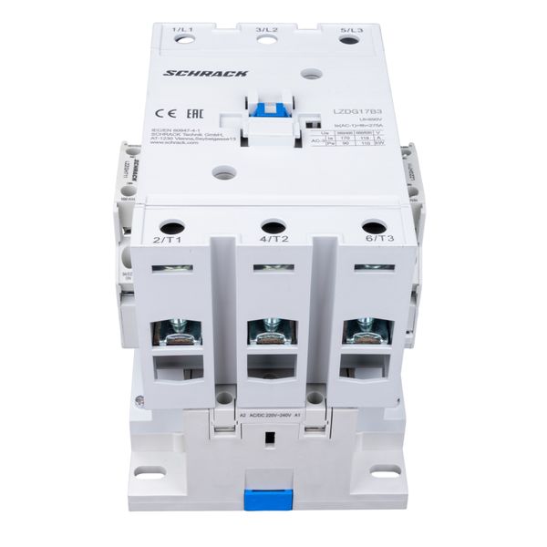 Contactor 3-pole, CUBICO Grand, 90kW, 170A, 1NO+1NC, 230VAC image 2