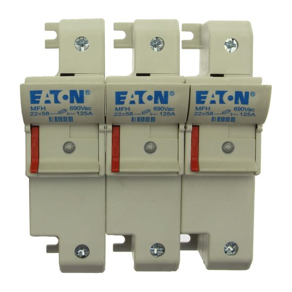 Fuse-holder, low voltage, 125 A, AC 690 V, 22 x 58 mm, 3P, IEC, With indicator image 9
