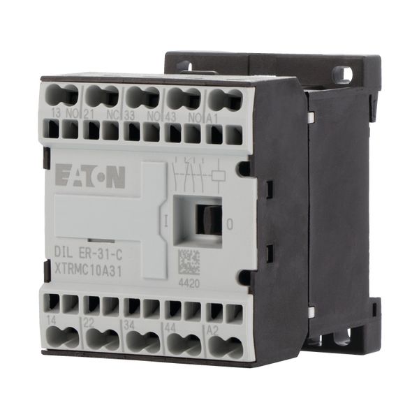 Contactor relay, 380 V 50 Hz, 440 V 60 Hz, N/O = Normally open: 3 N/O, N/C = Normally closed: 1 NC, Spring-loaded terminals, AC operation image 6