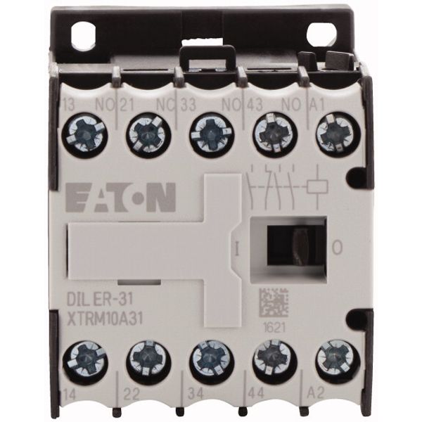 Contactor relay, 230 V 50/60 Hz, N/O = Normally open: 3 N/O, N/C = Normally closed: 1 NC, Screw terminals, AC operation image 2