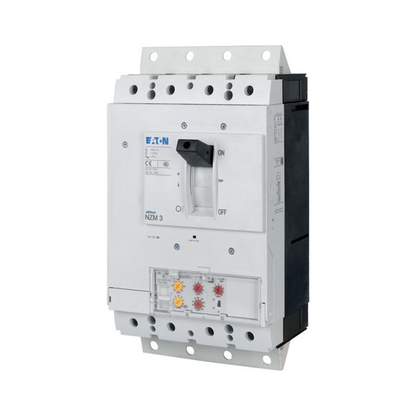 Circuit-breaker, 4 p, 630A, 400A in 4th pole, plug-in module image 4