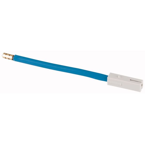 Plug with cable 10mm², L=120mm, blue image 1