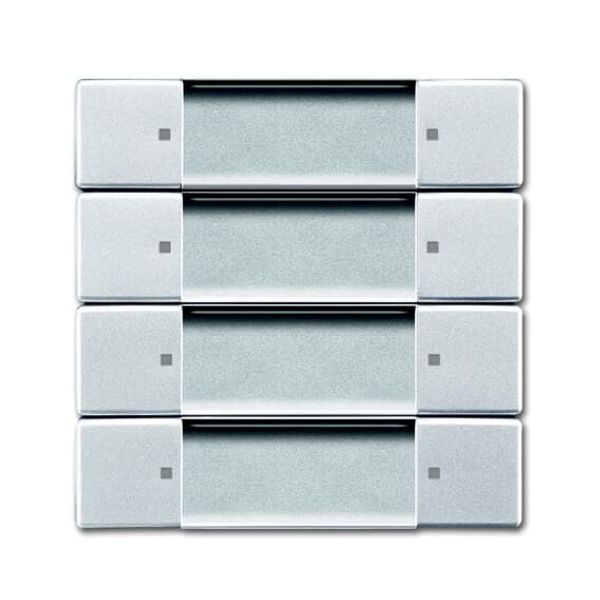 6737/01-83 CoverPlates (partly incl. Insert) Remote control Aluminium silver image 2