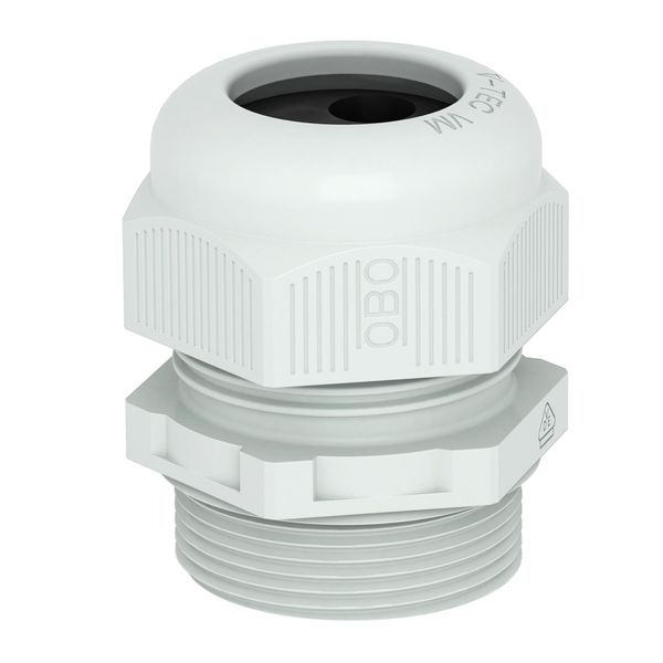 V-TEC VM32 4x8 Cable gland, metric thread with multi-way seal insert, light grey image 1
