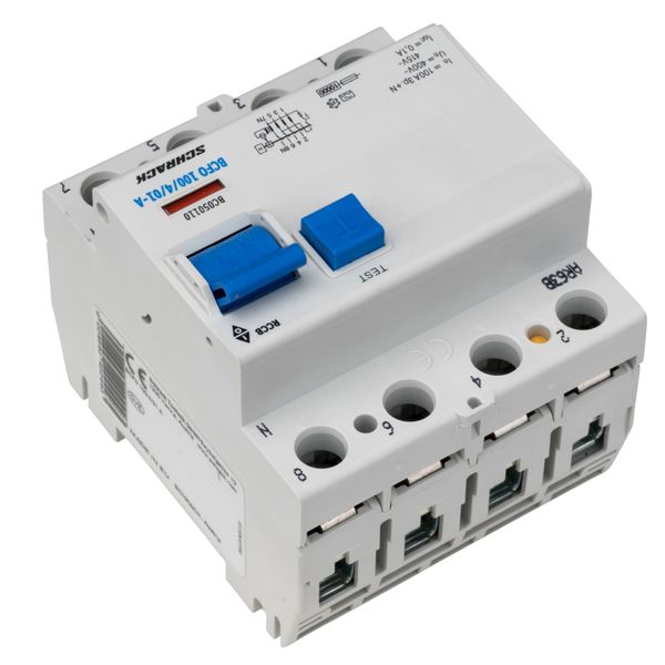 Residual current circuit breaker, 100A, 4-p, 100mA, type A image 7