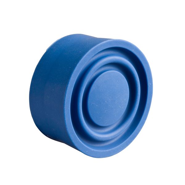 BLUE PUSHBUTTON COVER image 1