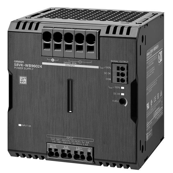 3-phase power supply, 400 VAC, 960 W, 48 VDC, 20 A, DIN rail mounting image 3