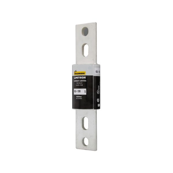 Eaton Bussmann series KLU fuse, 600V, 1200A, 200 kAIC at 600 Vac, Non Indicating, Current-limiting, Time Delay, Bolted blade end X bolted blade end, Class L, Bolt image 4