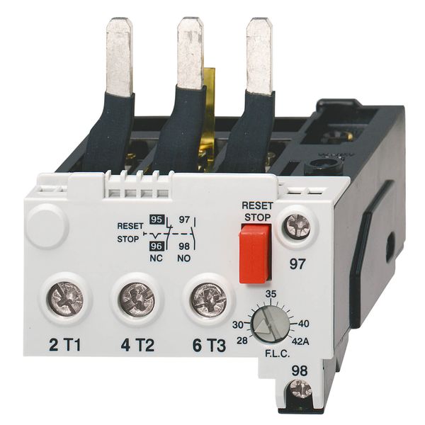 Overload relay, 3-pole, 28-42 A, direct mounting on J7KN24-40, hand an image 2