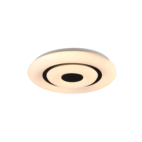 WiZ Rana LED ceiling lamp 40 cm white/black RGBW image 1