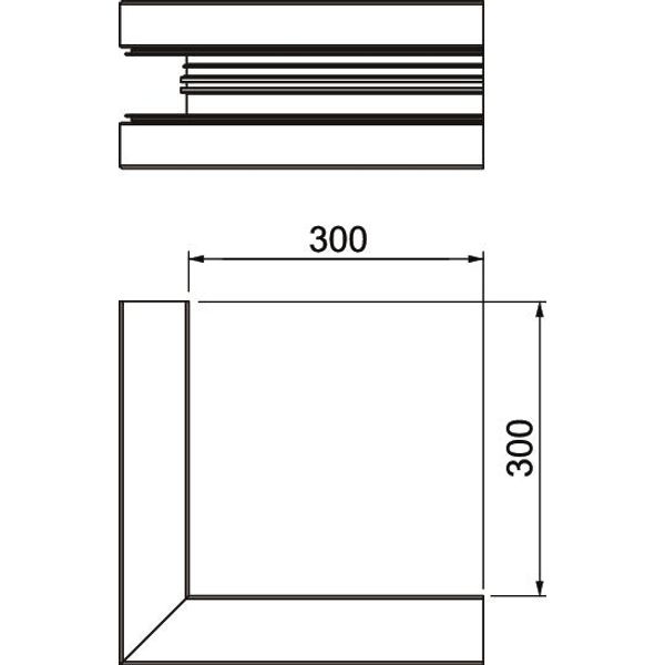GA-DA90210RW External corner 2 compartments 90x210x300 image 2
